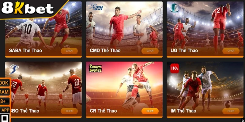 Thể thao 8kbet là sân chơi tạo nên trải nghiệm đỉnh cao cho cược thủ